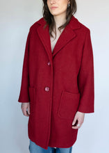 Load image into Gallery viewer, Abrigo de Lana Rojo Cereza