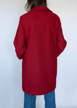 Load image into Gallery viewer, Abrigo de Lana Rojo Cereza