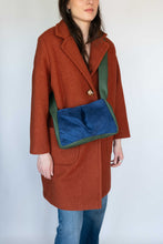 Cargar imagen en el visor de la galería, Bolso Bandolera Color Block Azul&Gris