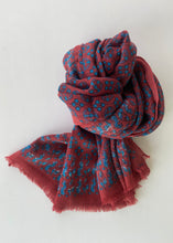 Load image into Gallery viewer, Rhombuses and Hexagons Wool Shawl