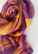 Load image into Gallery viewer, Rhombuses and Hexagons Wool Shawl
