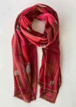 Load image into Gallery viewer, Rhombuses and Hexagons Wool Shawl