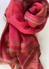 Load image into Gallery viewer, Rhombuses and Hexagons Wool Shawl