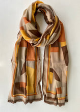Load image into Gallery viewer, Rhombuses and Hexagons Wool Shawl