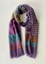 Load image into Gallery viewer, Rhombuses and Hexagons Wool Shawl