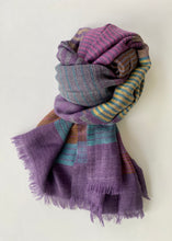 Load image into Gallery viewer, Rhombuses and Hexagons Wool Shawl