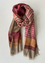 Load image into Gallery viewer, Rhombuses and Hexagons Wool Shawl