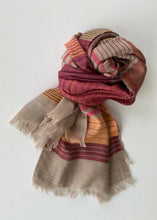 Load image into Gallery viewer, Rhombuses and Hexagons Wool Shawl