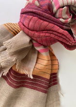Load image into Gallery viewer, Rhombuses and Hexagons Wool Shawl
