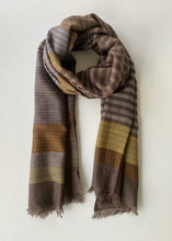 Load image into Gallery viewer, Rhombuses and Hexagons Wool Shawl