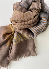 Load image into Gallery viewer, Rhombuses and Hexagons Wool Shawl