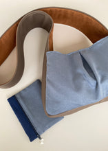 Cargar imagen en el visor de la galería, Bolso Bandolera Color Block Azules