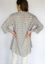 Load image into Gallery viewer, Long Plaid Blouse