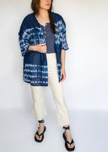 Load image into Gallery viewer, Kimono Tie Dye Indigo Blue
