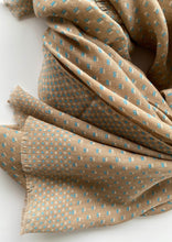 Load image into Gallery viewer, Wool and Silk Shawl with Polka Dots