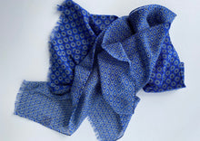 Load image into Gallery viewer, Rhombuses and Hexagons Wool Shawl