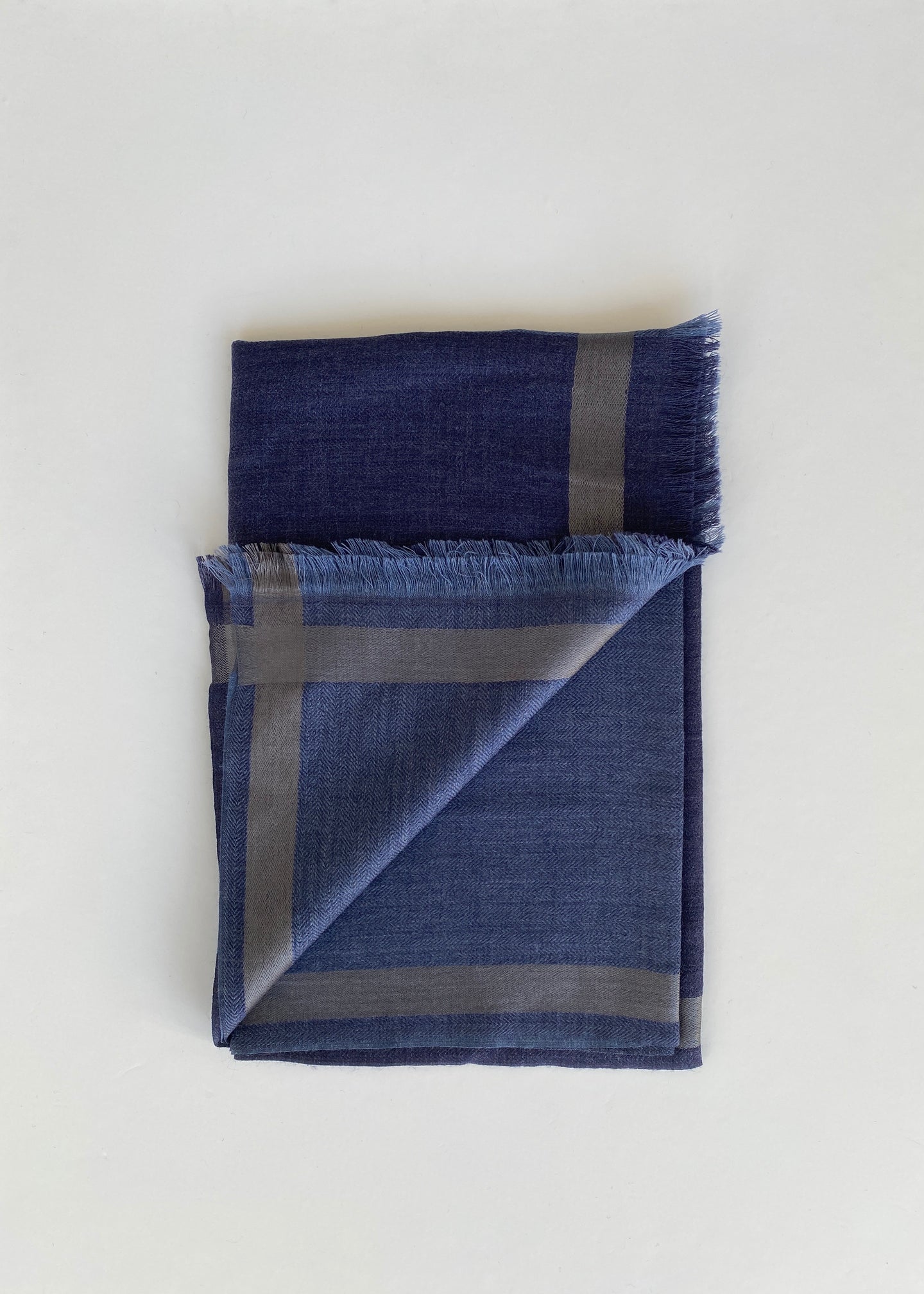 Bufanda Color Block a Dos Tonos