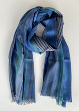 Load image into Gallery viewer, Rhombuses and Hexagons Wool Shawl
