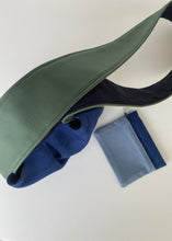 Cargar imagen en el visor de la galería, Bolso Bandolera Color Block Azul&amp;Gris
