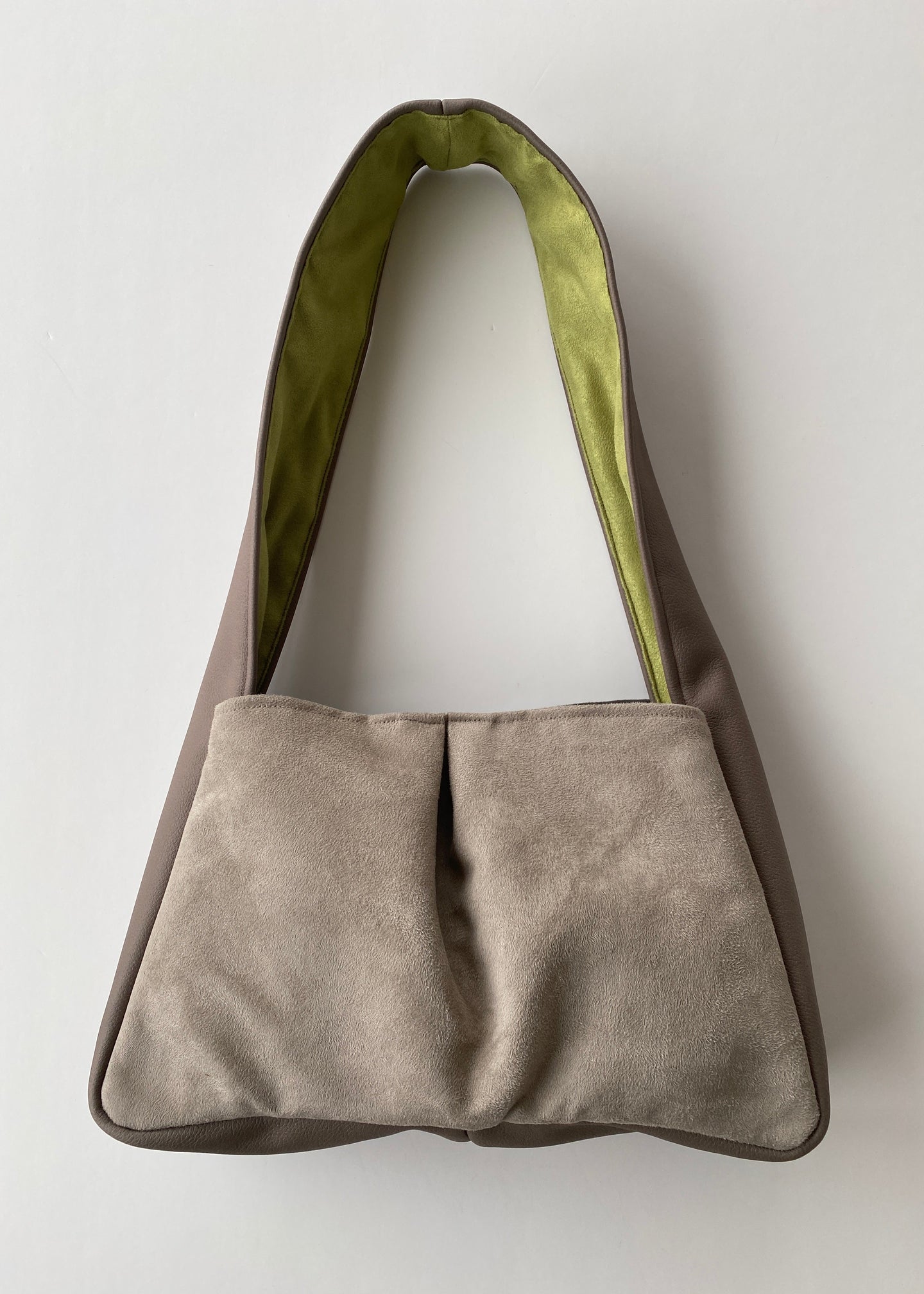 Bolso Baguette Color Block Gris&Negro