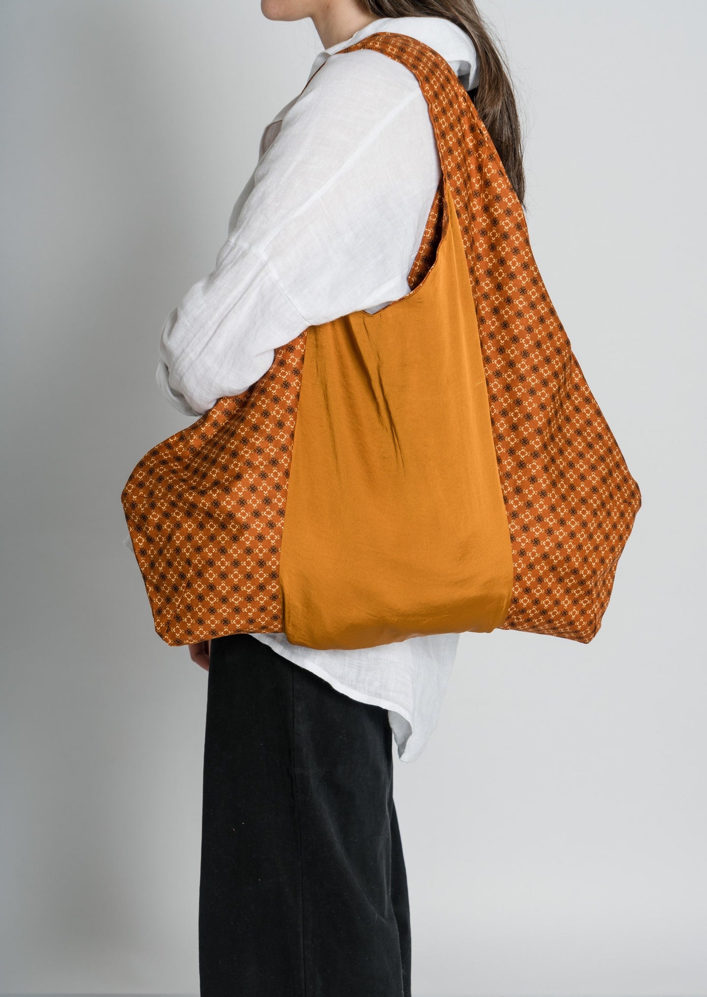 Bolso Hobo Naranja Quemada