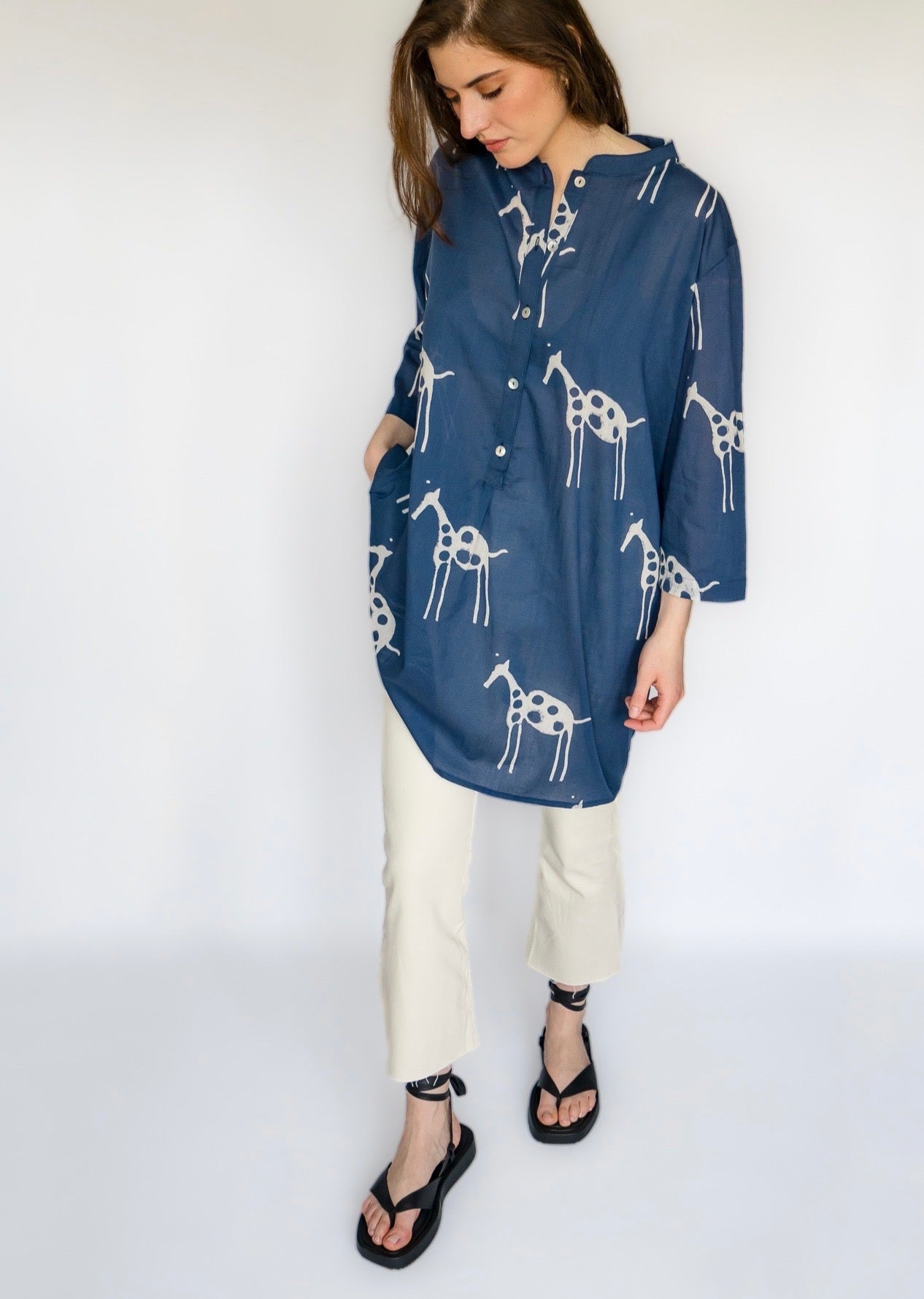 Giraffes Long Blouse