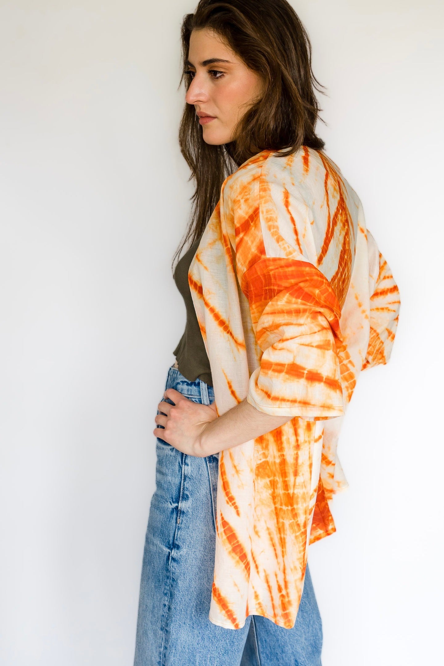 Kimono Tie Dye Naranja