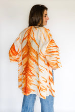 Cargar imagen en el visor de la galería, Kimono Tie Dye Naranja
