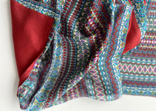 Load image into Gallery viewer, Double Stripes and Diamonds Silk Shawl
