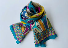 Load image into Gallery viewer, Fauna Mexico Silk Shawl
