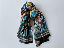 Load image into Gallery viewer, Fauna Mexico Silk Shawl
