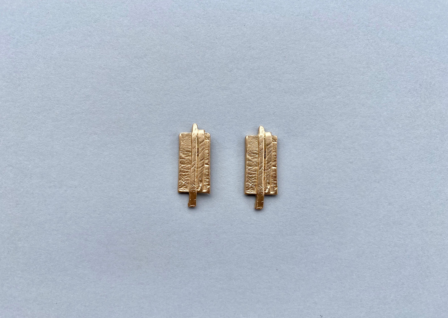 Split Rectangle Earrings