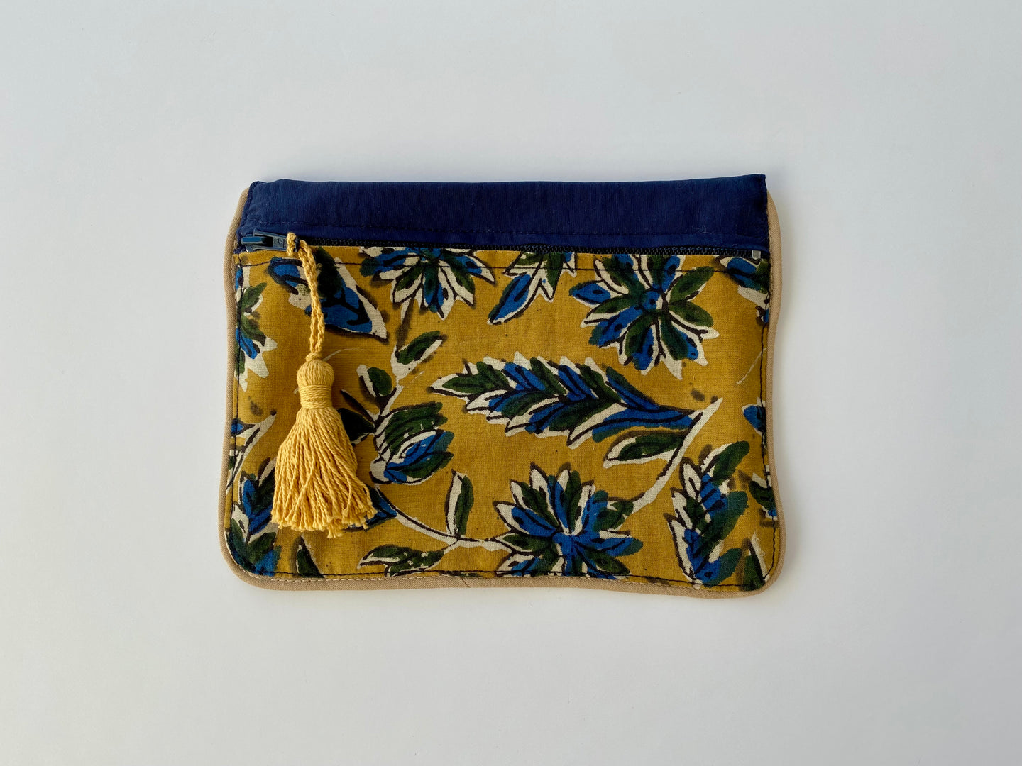 Floral-Navy Print Toiletry Bag