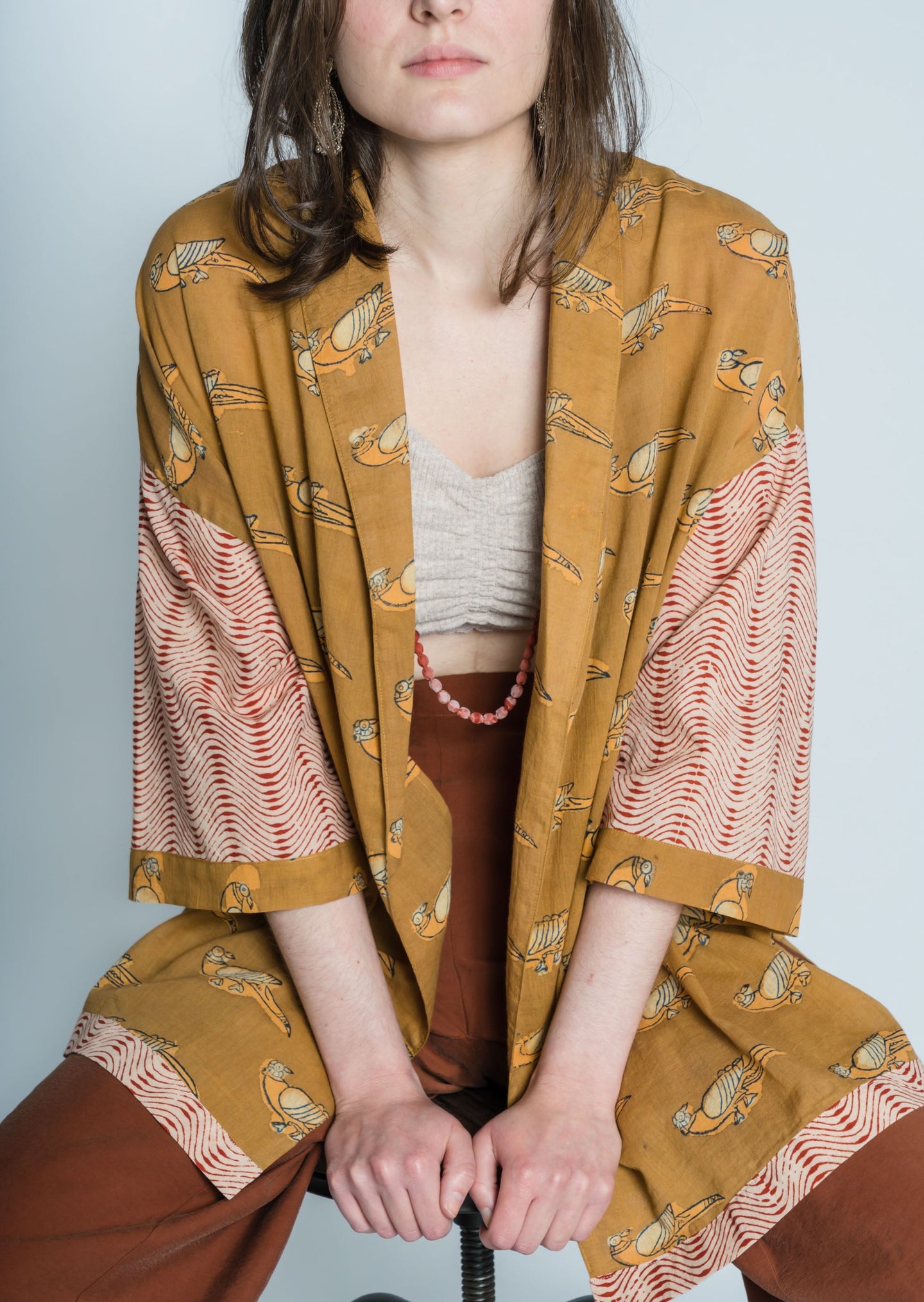 Yellow Birds Kimono